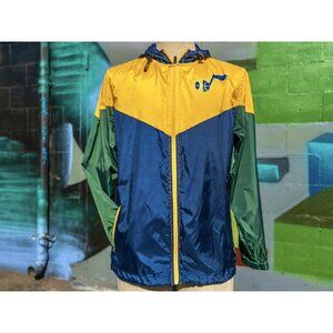 UTAH JAZZ NBA Vintage Windbreaker Jacket Size Medium | Retro Logo & Colorway